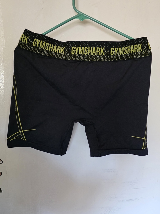 Gymshark Pants - Gymshark Wowens’s Black Performance Training Shorts with Yellow Accents